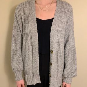 Grey American Eagle Outfitters cardigan